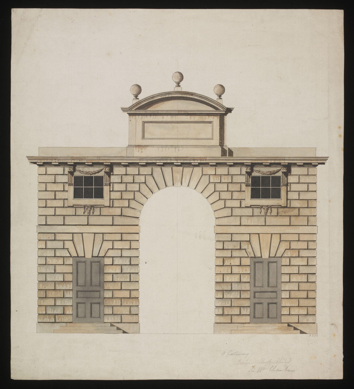 Drawing, William Chambers, 18th century