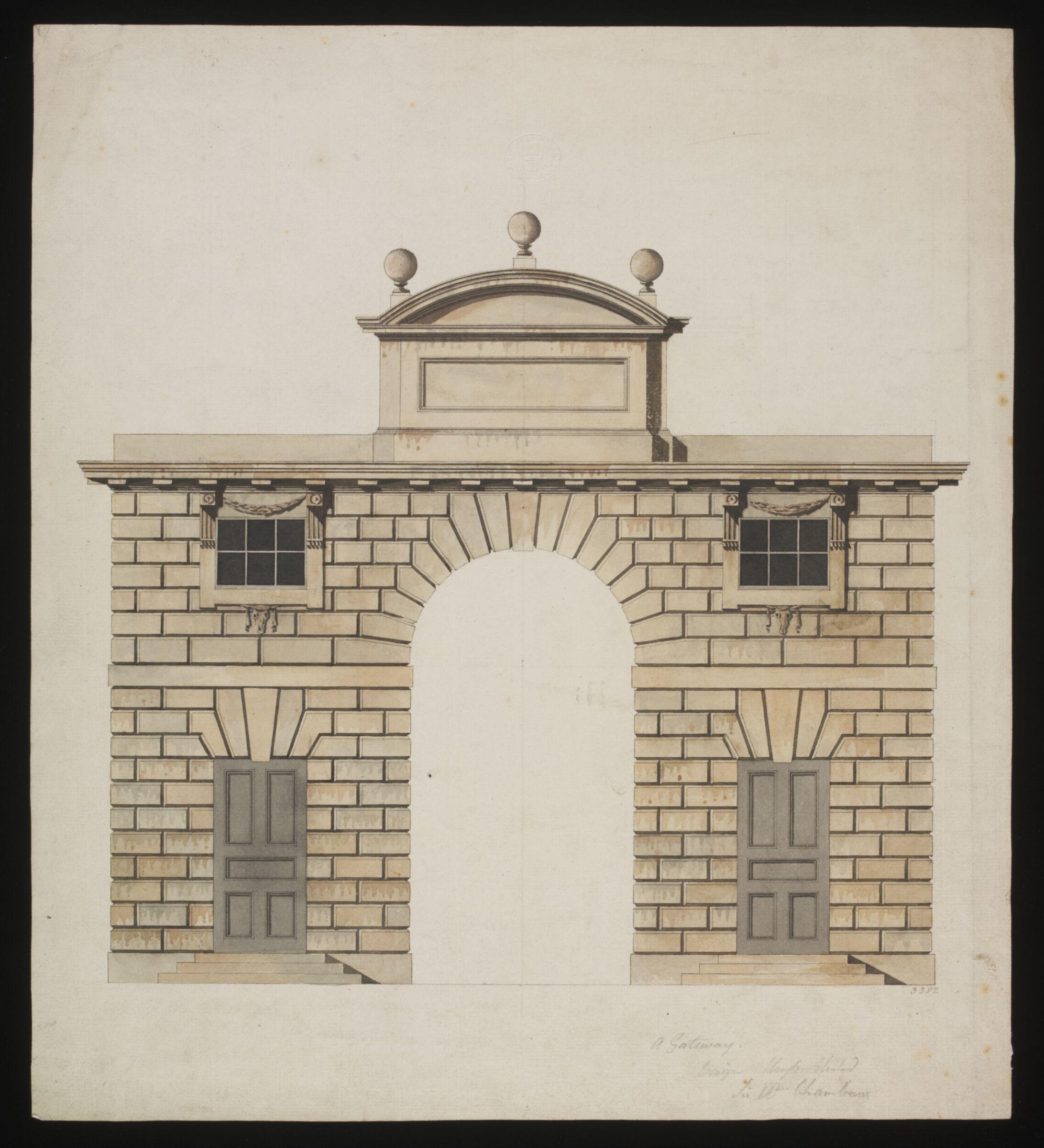 Drawing, William Chambers, 18th century