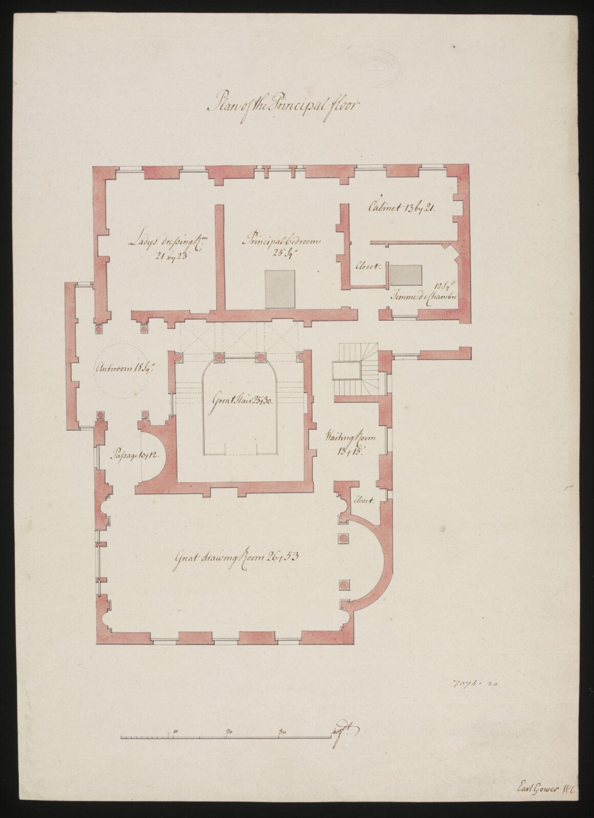 Drawing, William Chambers, c. 1765