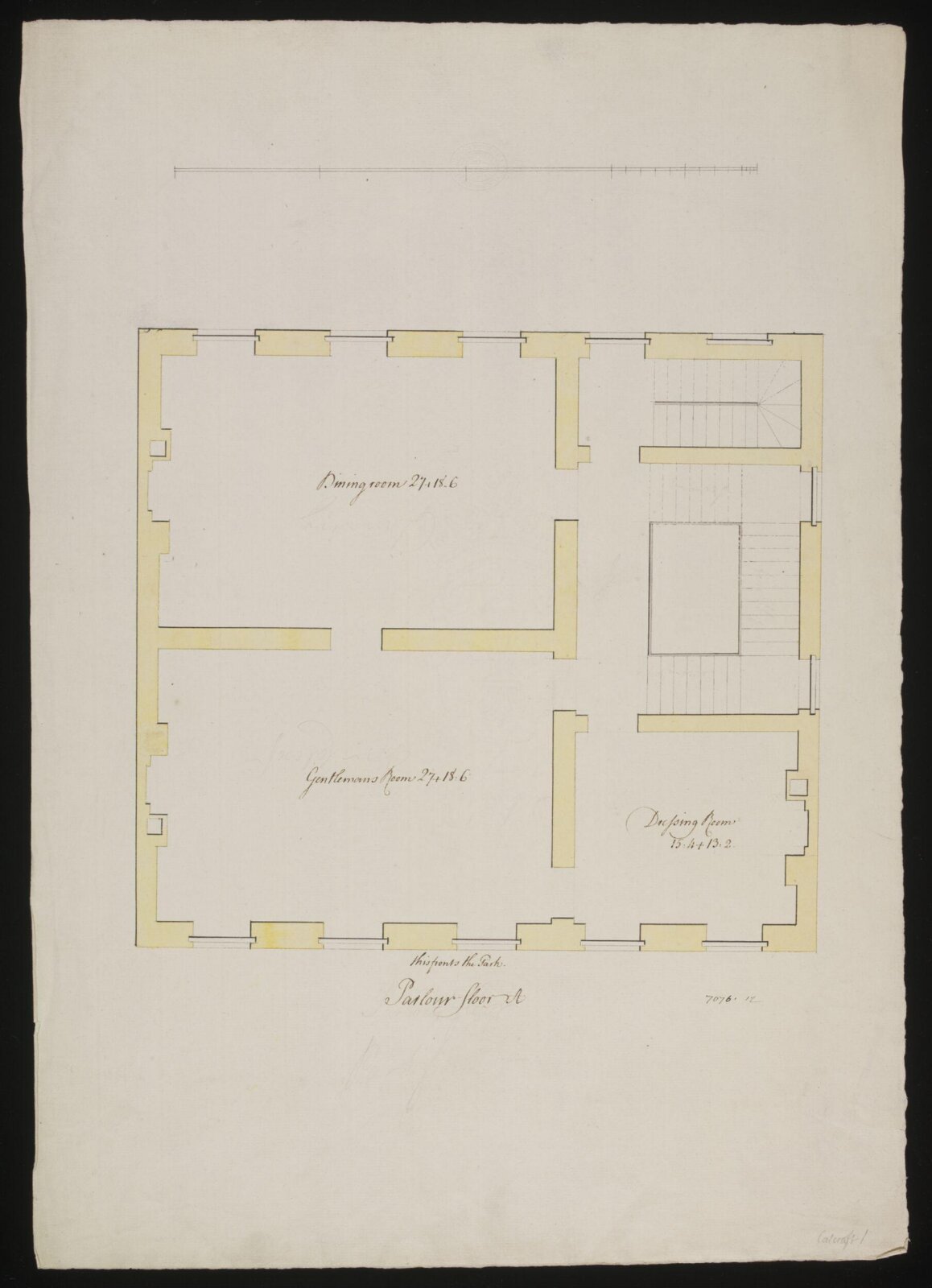 Drawing, William Chambers, ca. 1770