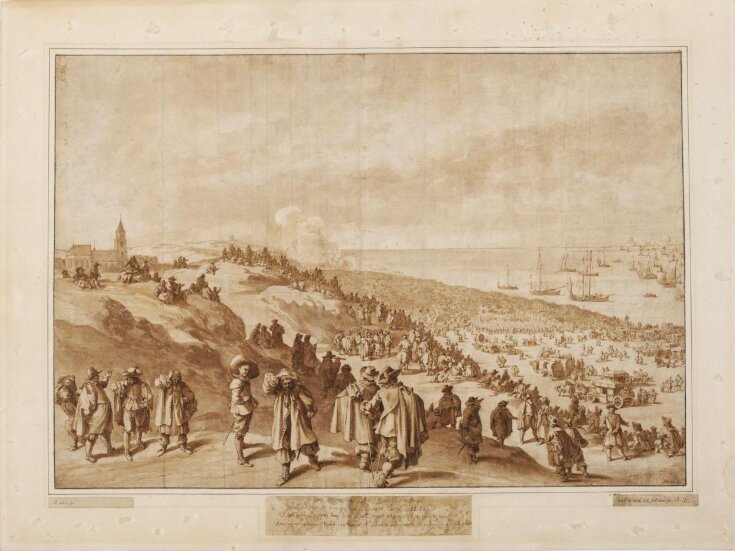 View of Scheveningen with the embarkation of Charles II for England on 23 may 1660 top image