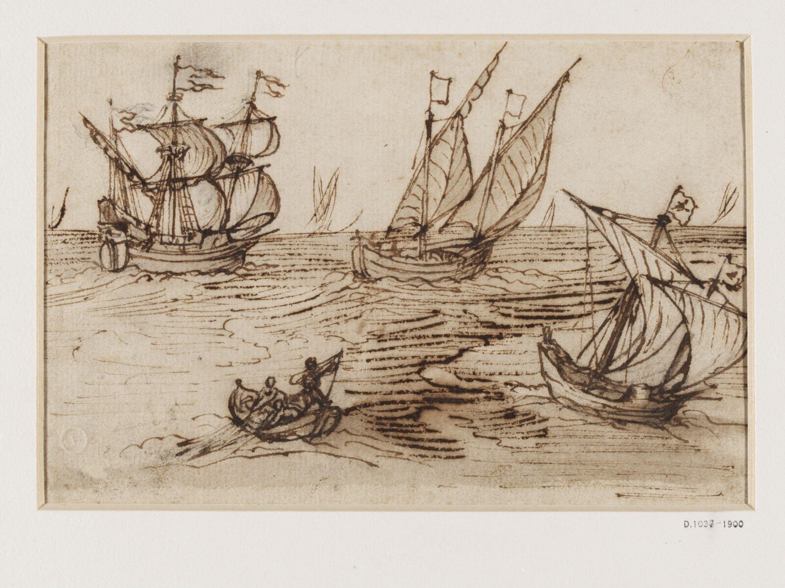Shipping Scene on the Open Seas, early 17th century