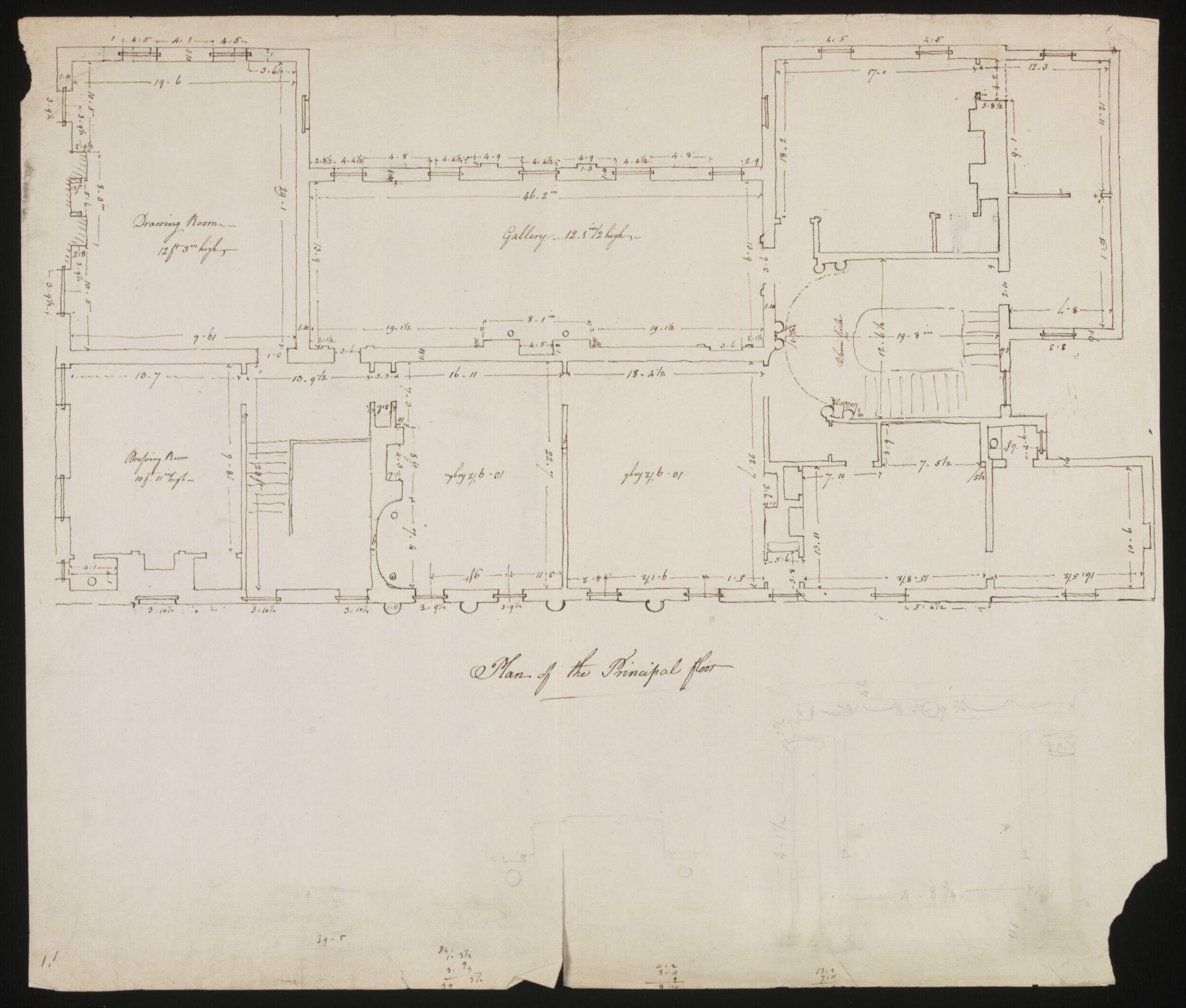 Drawing, William Chambers, 18th century