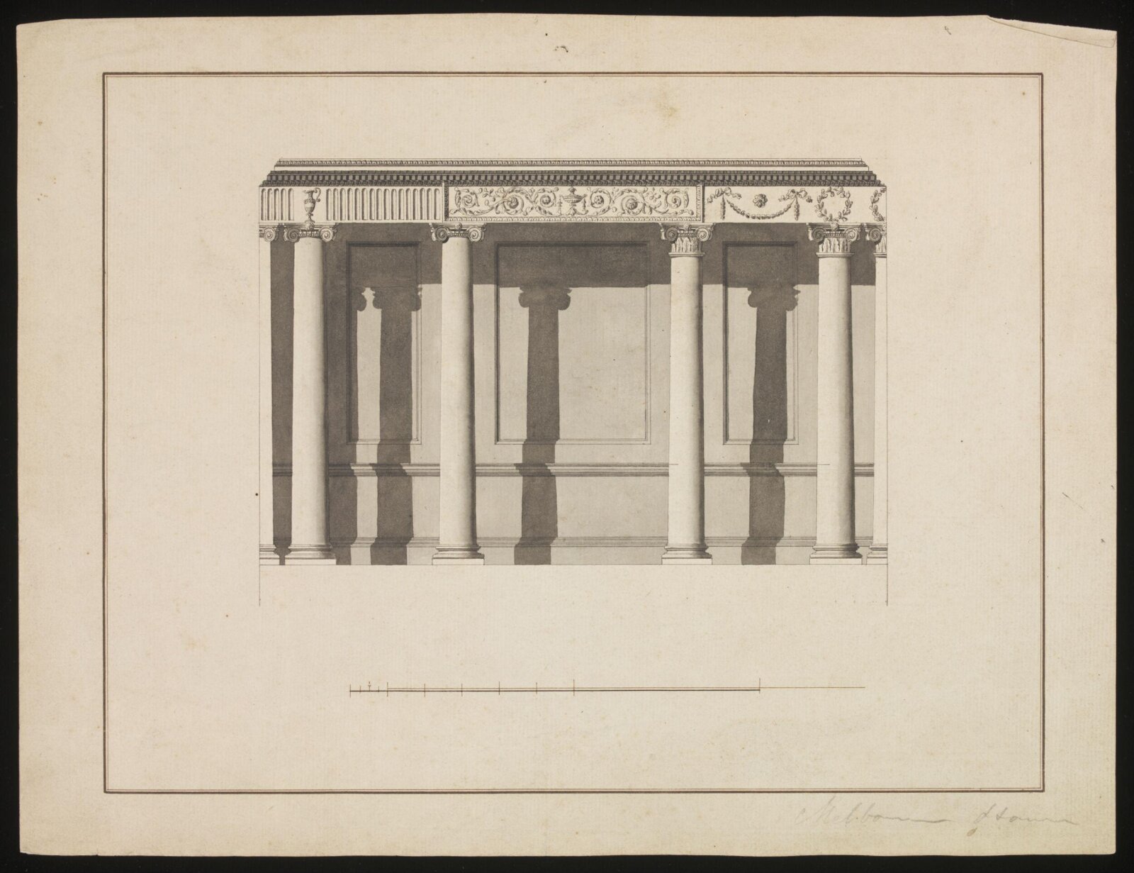 Drawing, William Chambers, late 18th century