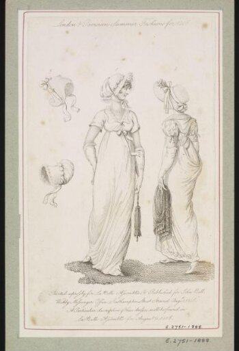 London and Parisian Fashions for Summer 1806