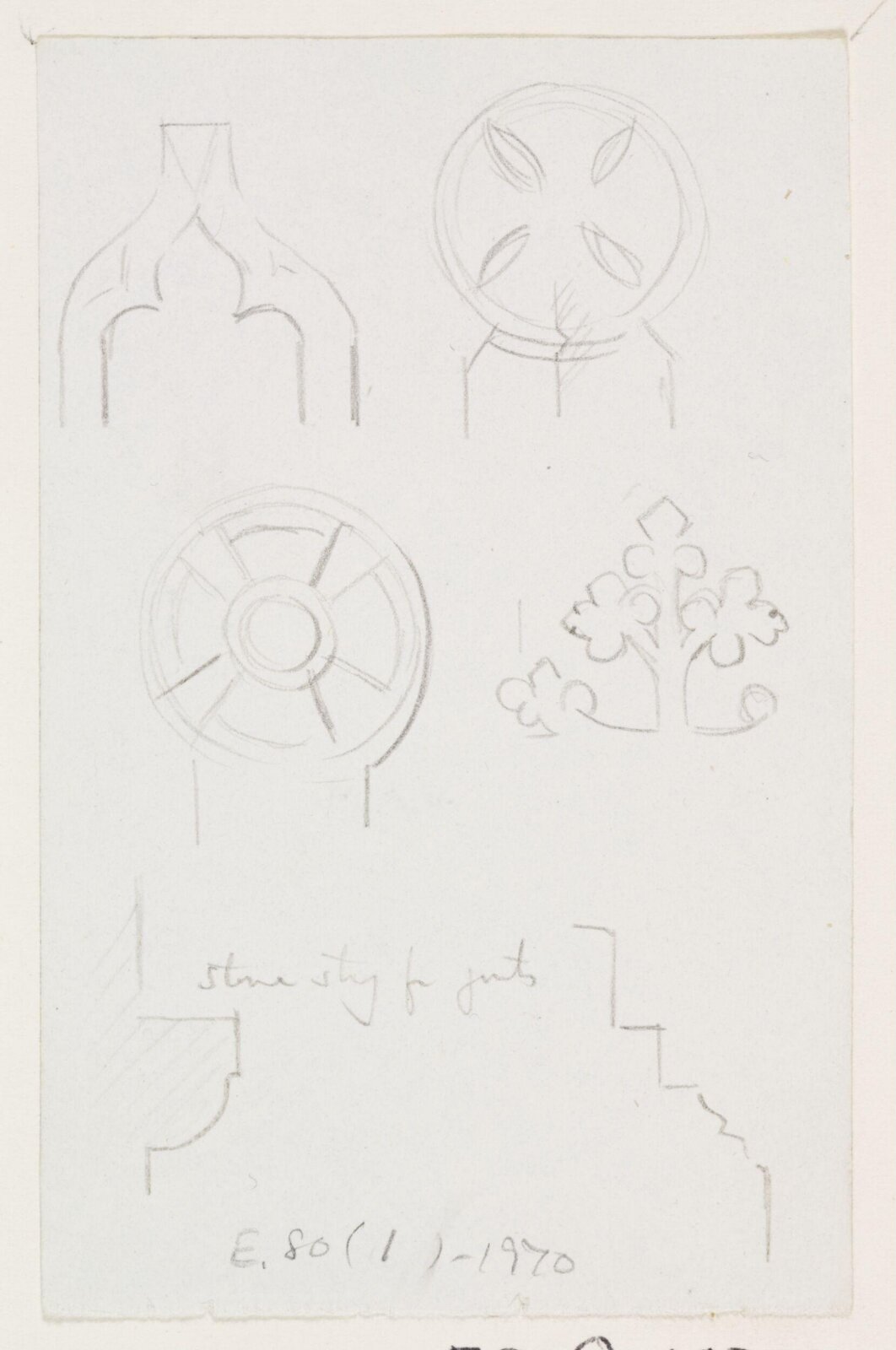 Drawing, A.W.N. Pugin, c. 1833