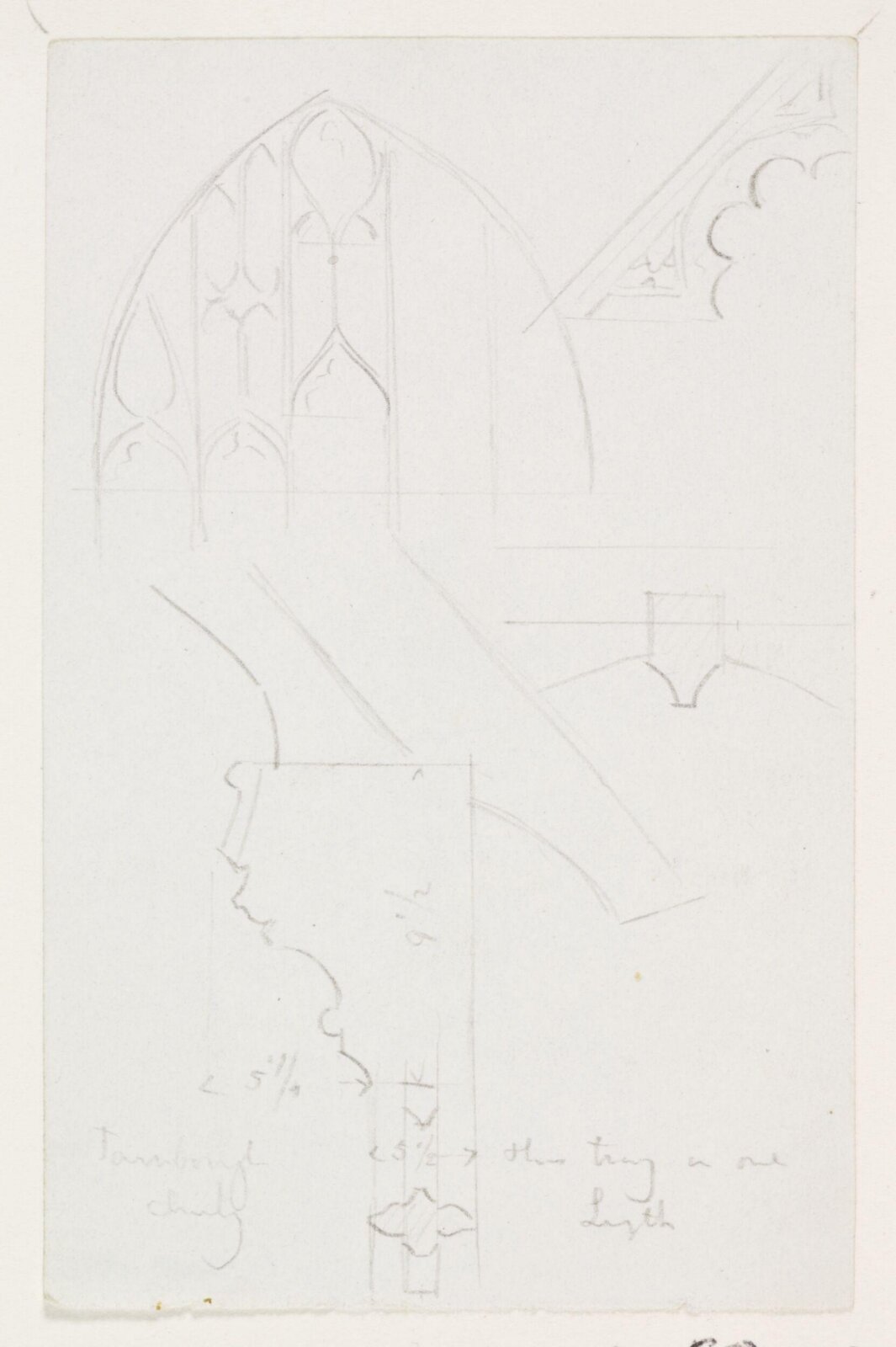 Drawing, A.W.N. Pugin, ок. 1833