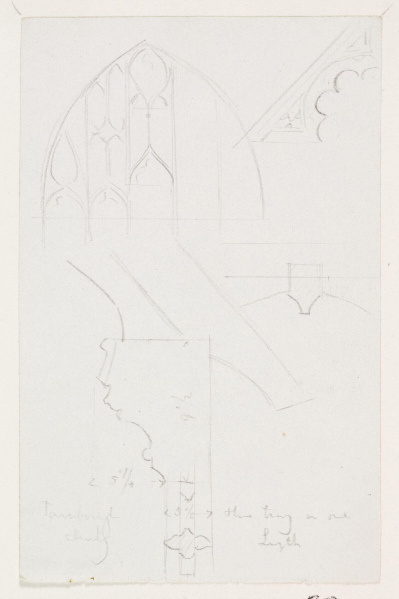 Drawing, A.W.N. Pugin, c. 1833