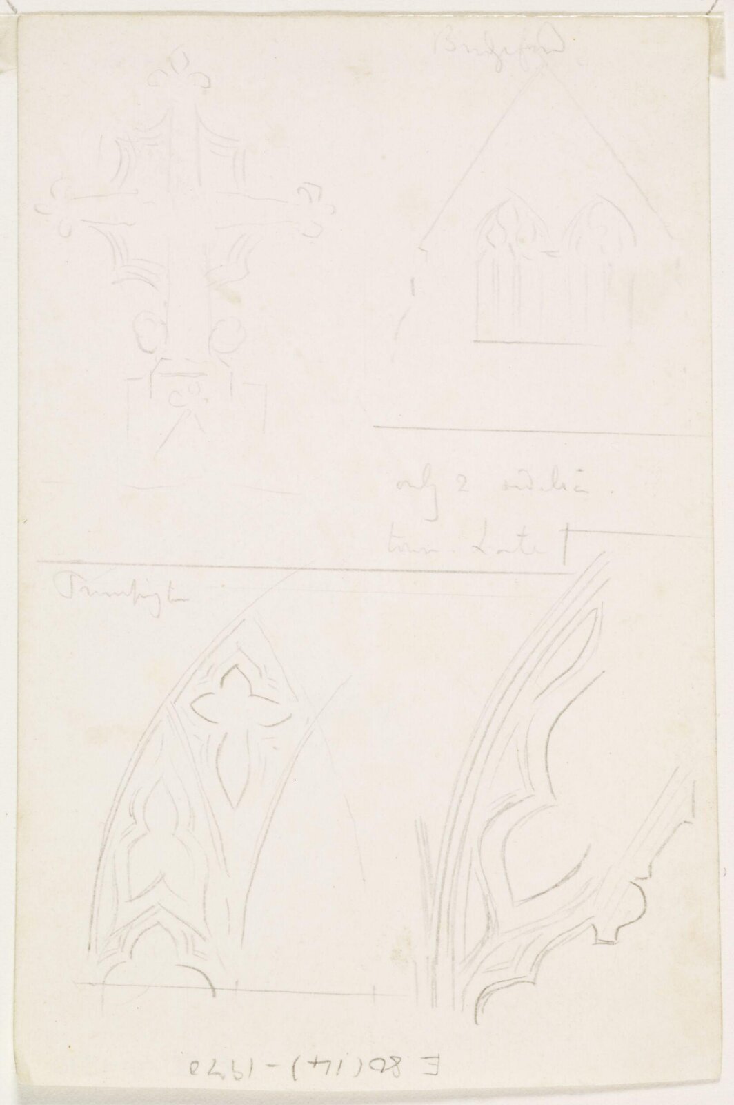 Drawing, A.W.N. Pugin, 1840-52