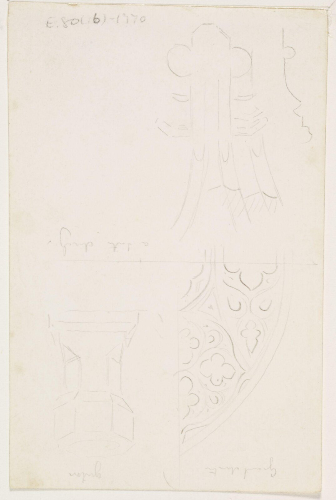 Drawing, A.W.N. Pugin, 1840-52