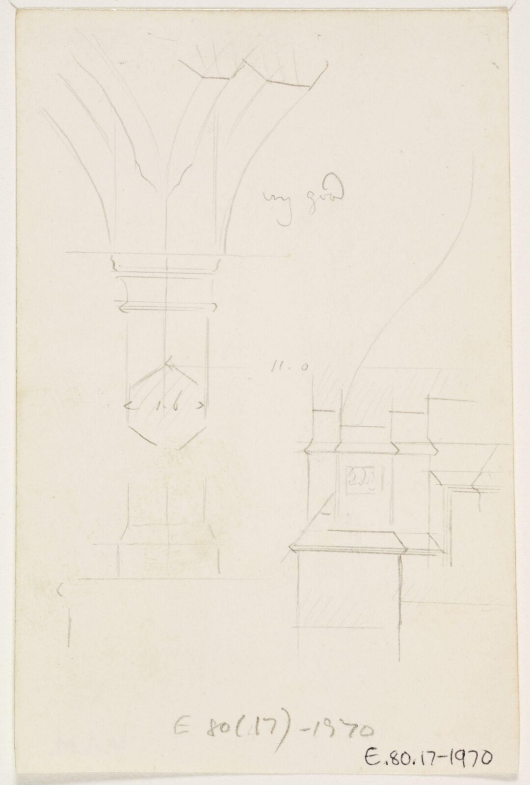 Drawing, A.W.N. Pugin, 1840-52