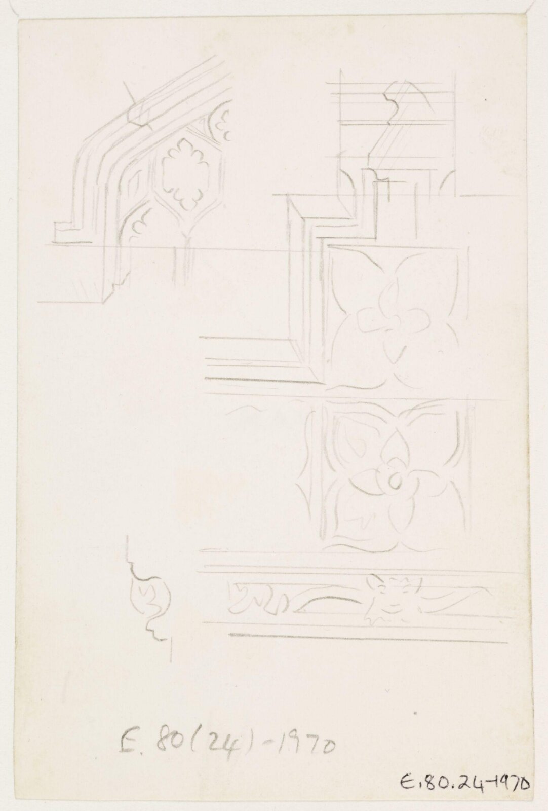 Drawing, A.W.N. Pugin, 1840-52