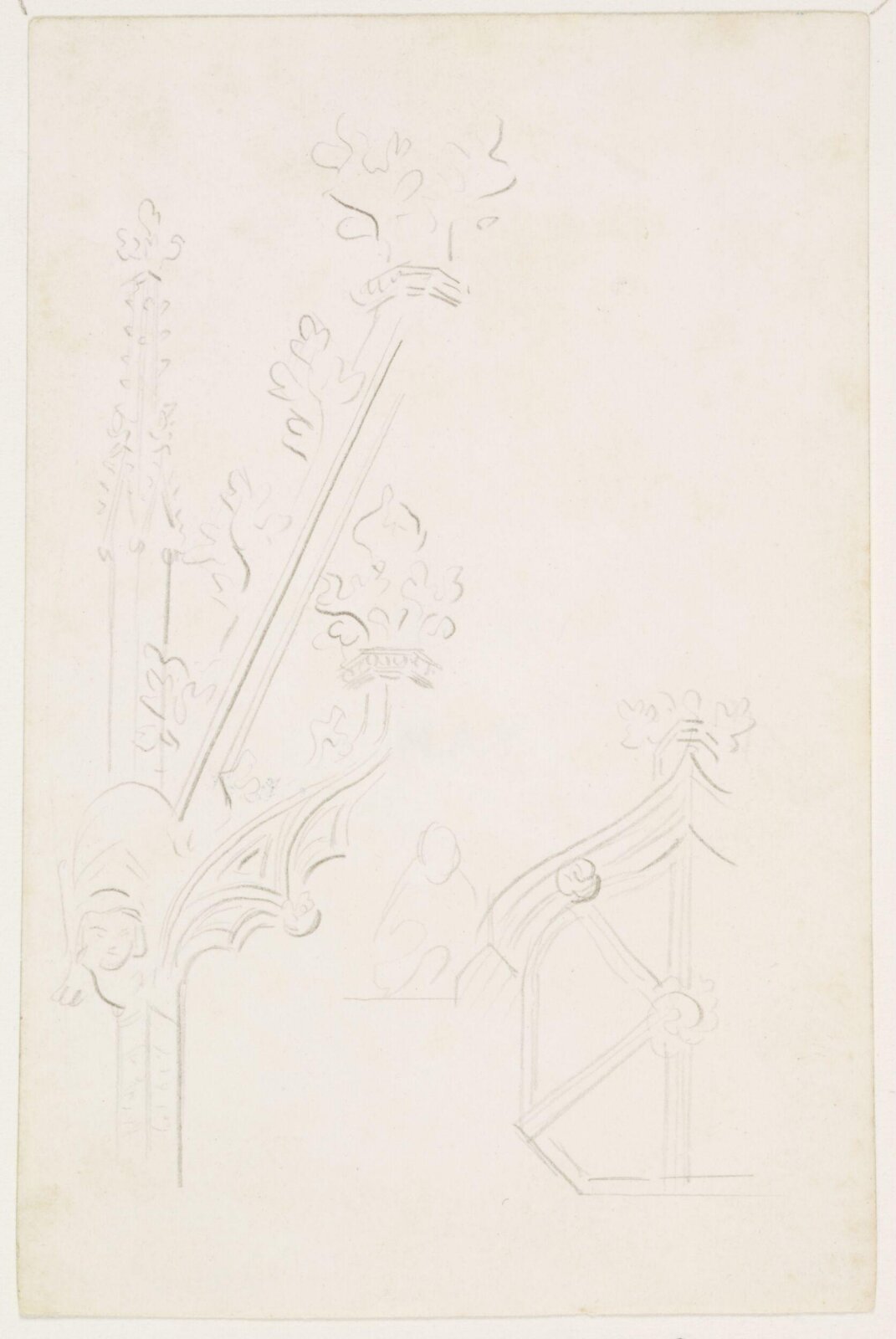 Drawing, A.W.N. Pugin, 1840-52