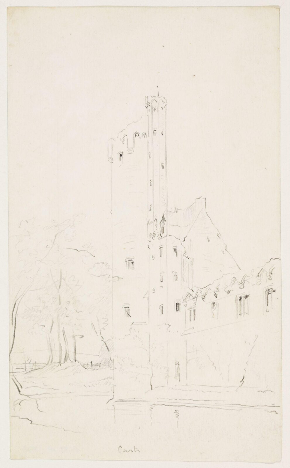Drawing, A.W.N. Pugin, 1840-52
