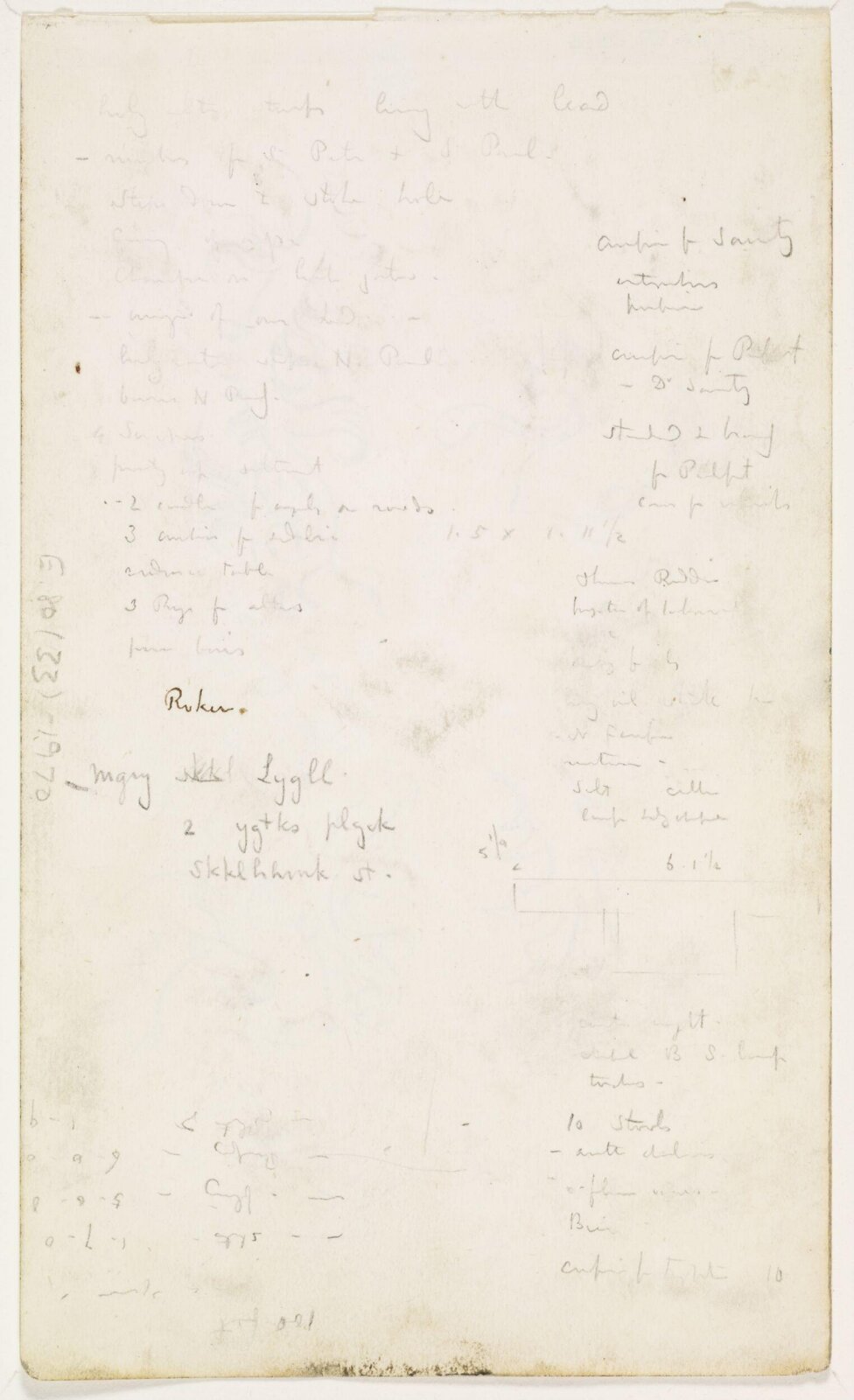 Drawing, A.W.N. Pugin, 1840-52