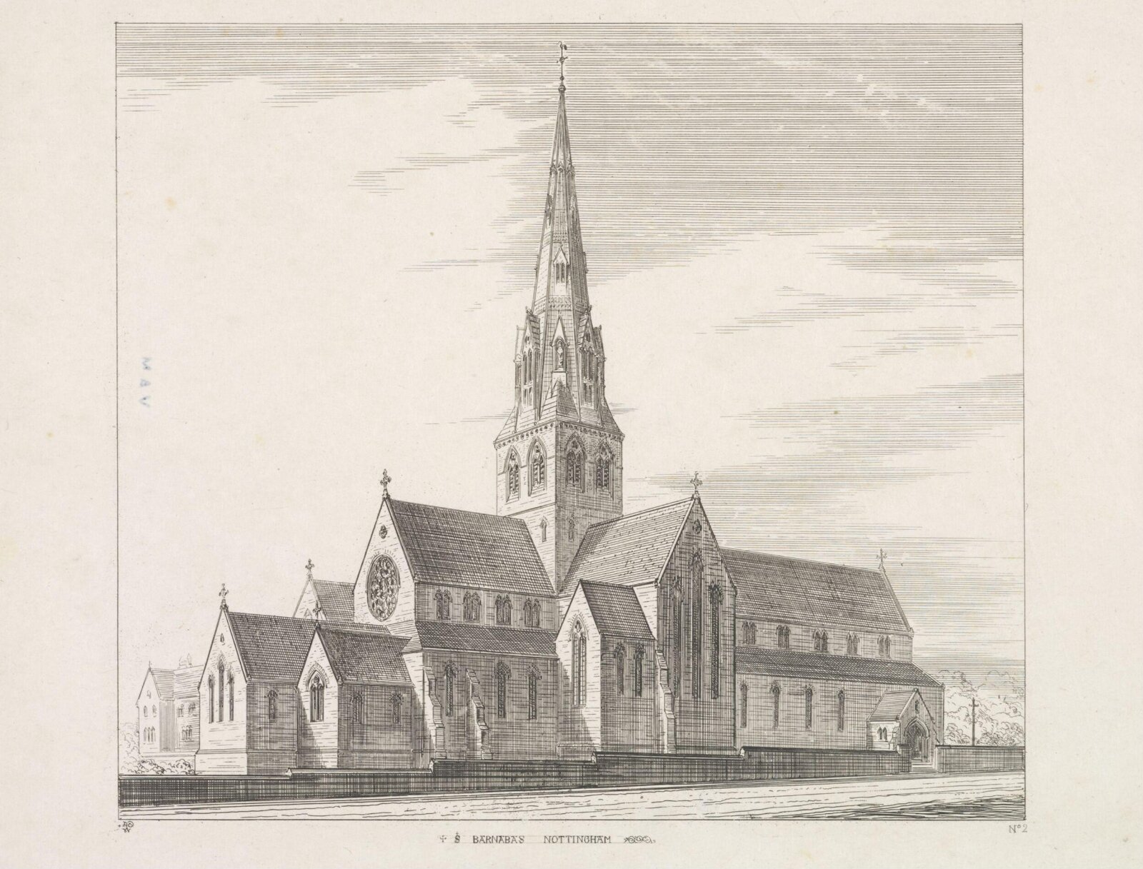 Drawing, A.W.N. Pugin, c. 1844