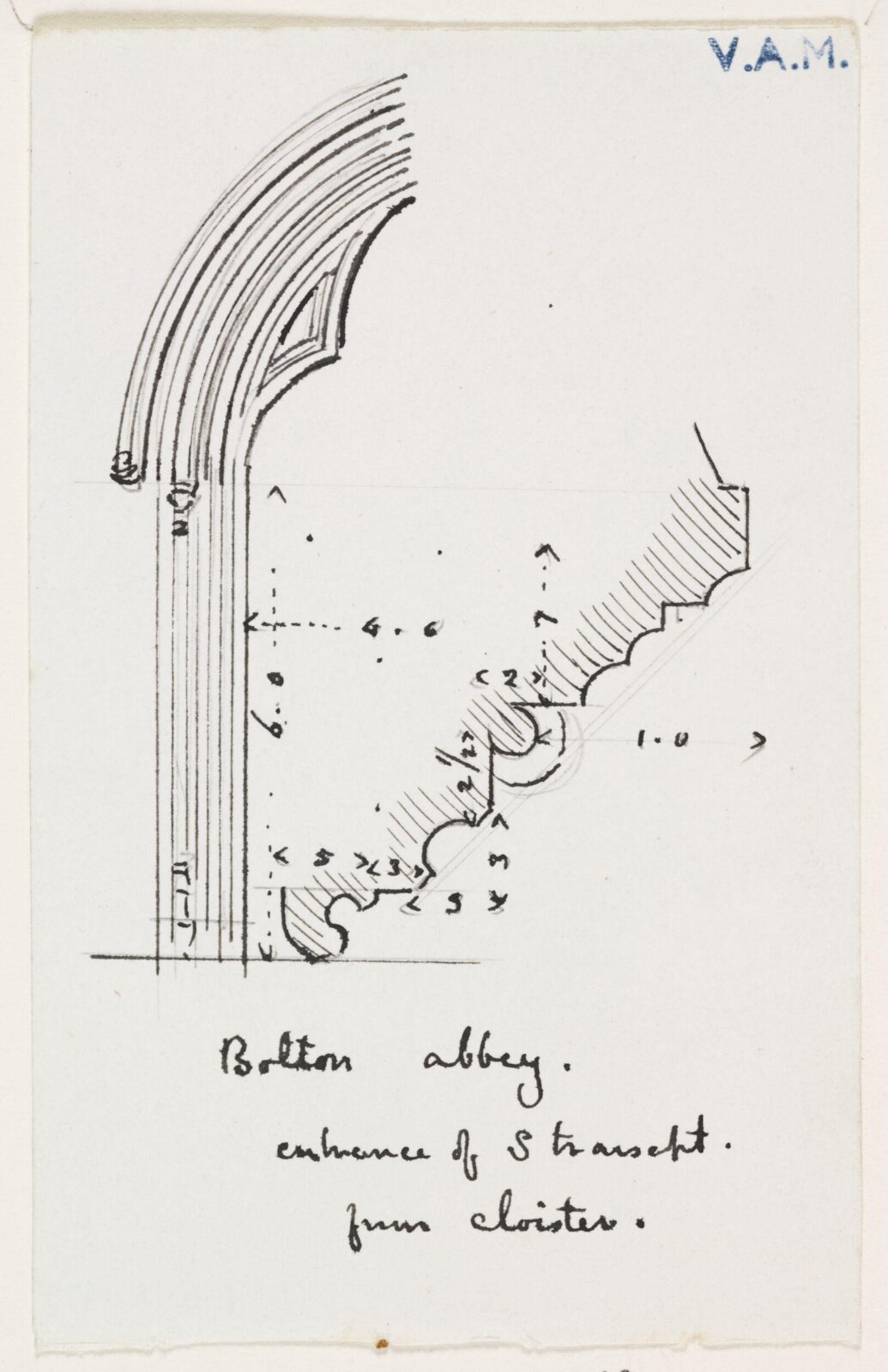Drawing, A.W.N. Pugin, c. 1833