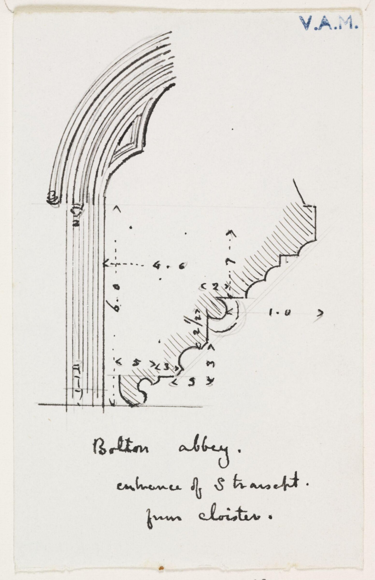Drawing, A.W.N. Pugin, c. 1833