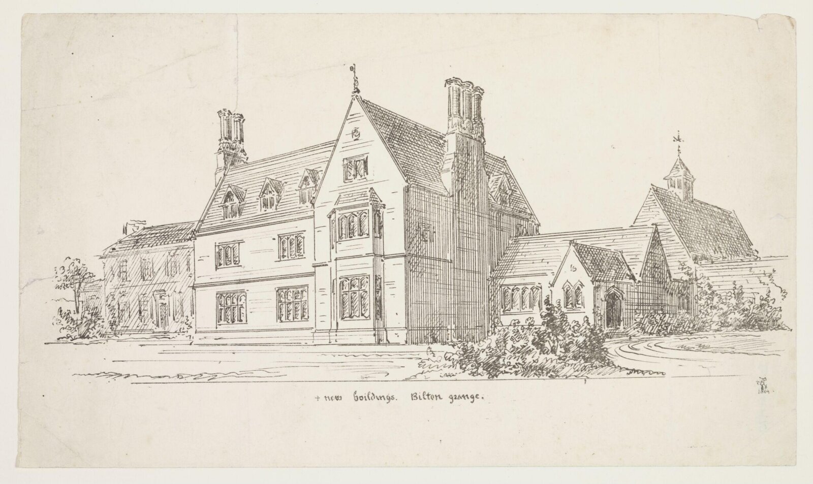 Drawing, A.W.N. Pugin, c. 1844
