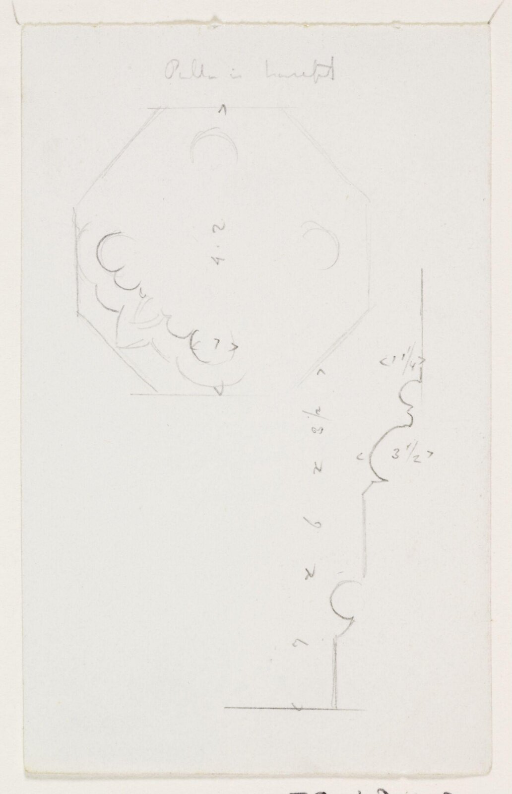 Drawing, A.W.N. Pugin, c. 1833