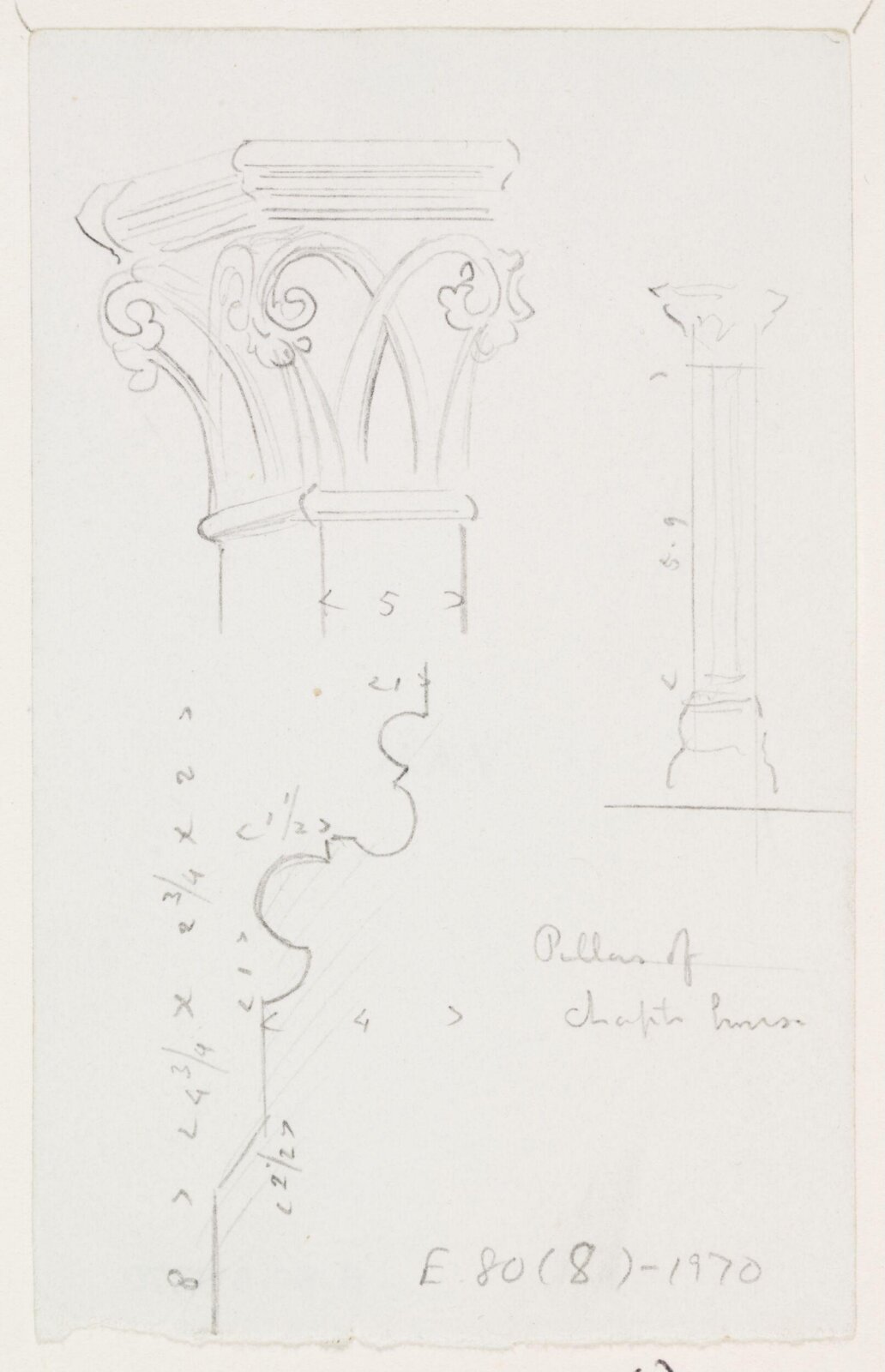 Drawing, A.W.N. Pugin, c. 1833