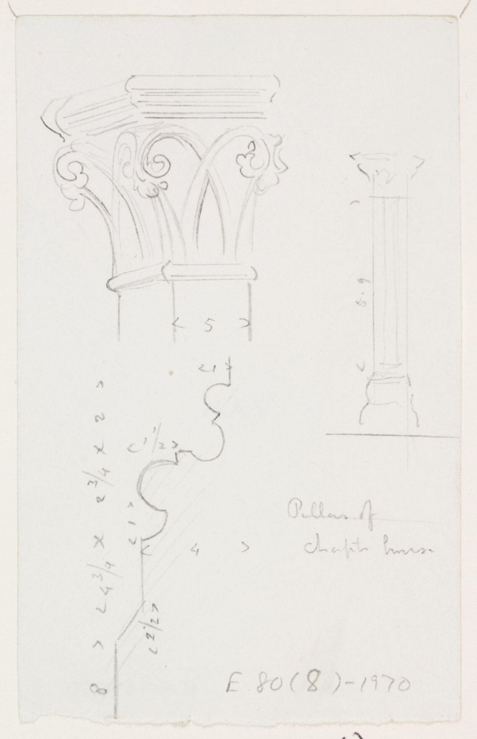 Drawing, A.W.N. Pugin, c. 1833