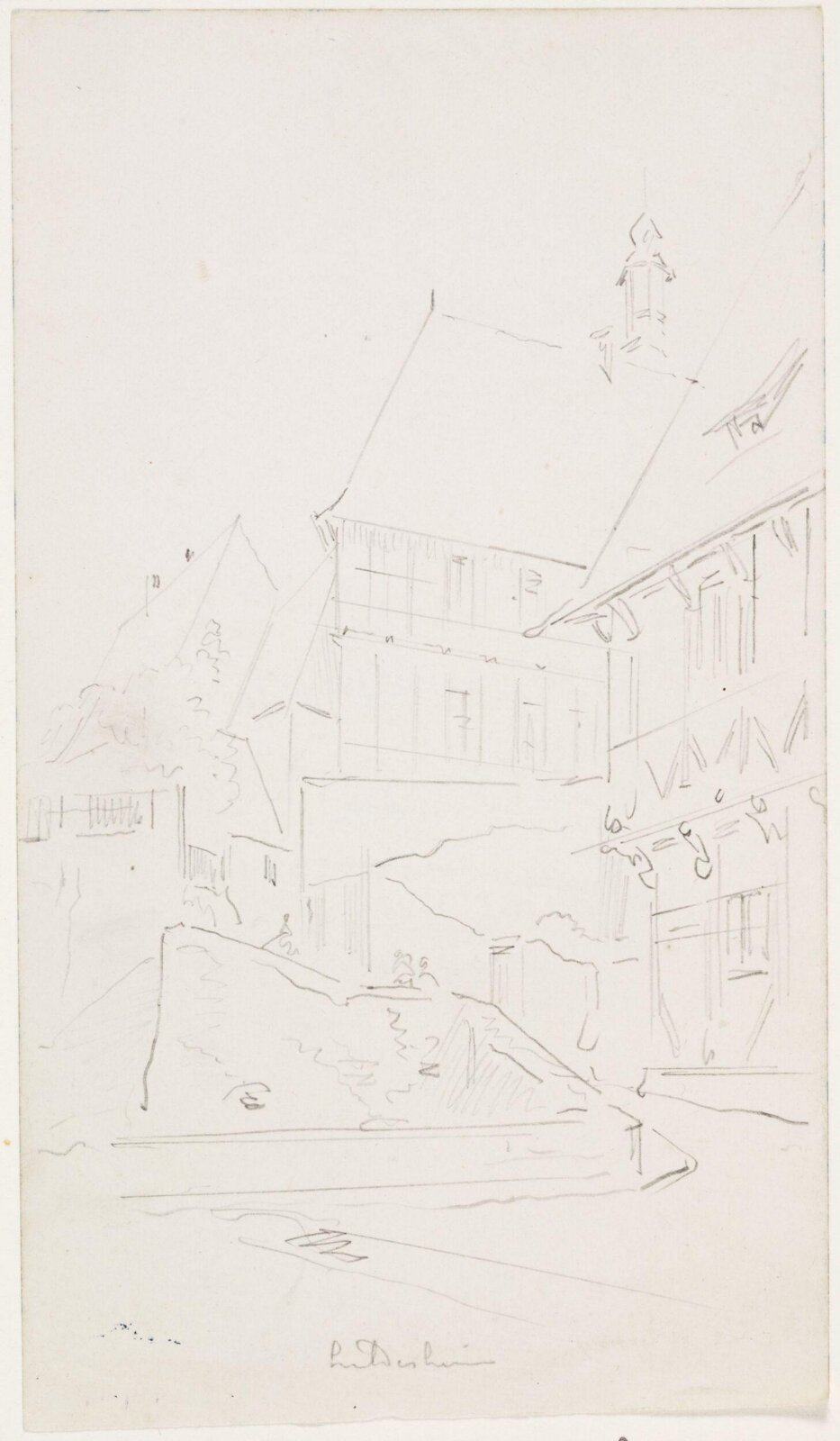 Drawing, A.W.N. Pugin, 1850