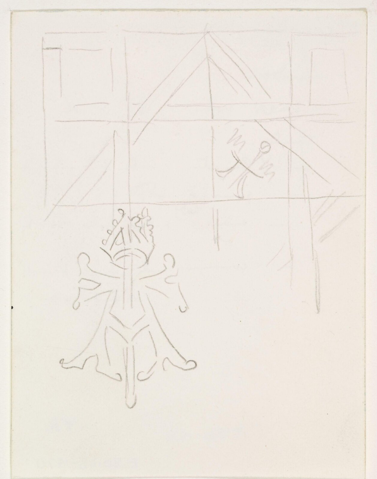 Drawing, A.W.N. Pugin, 1840-52