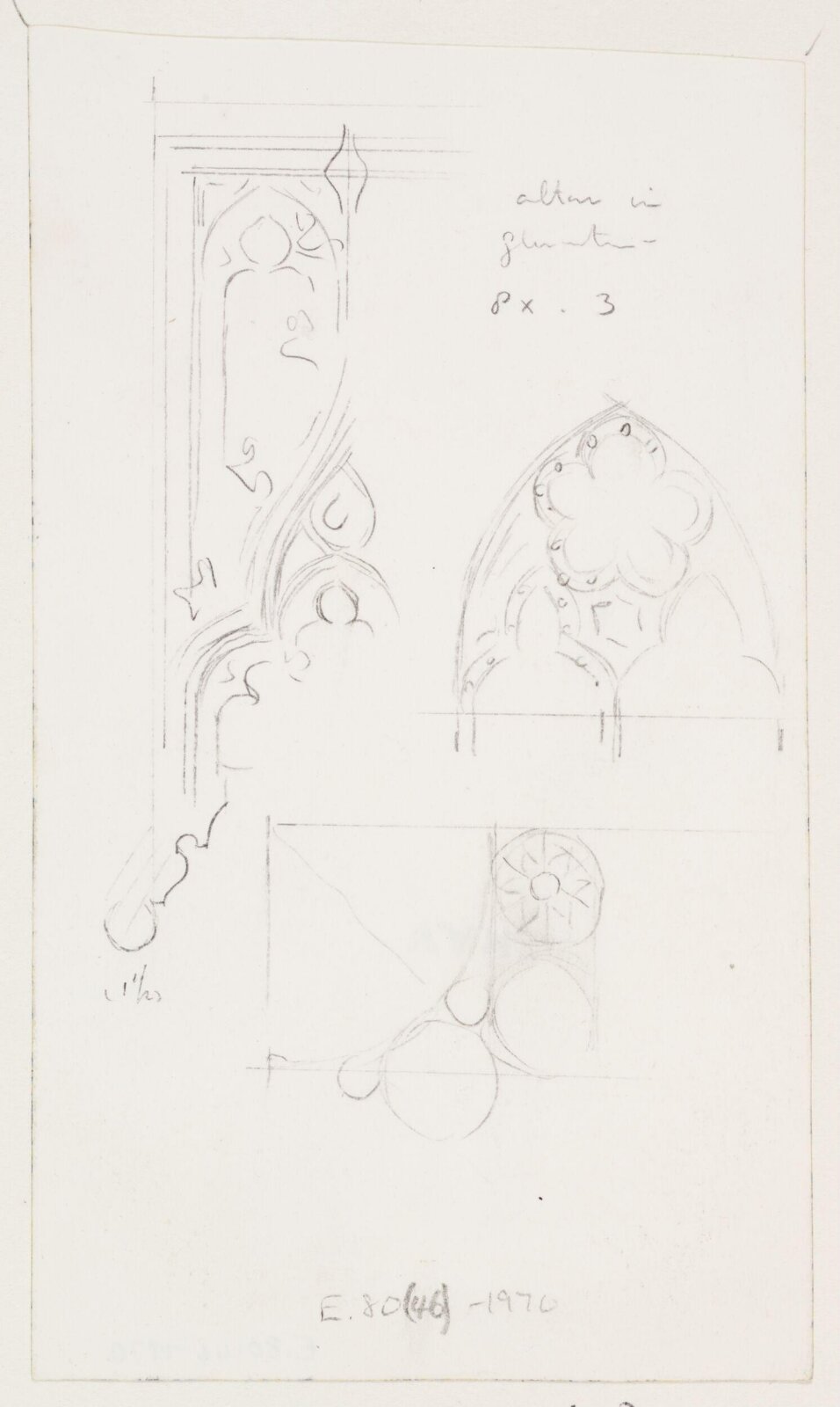 Drawing, A.W.N. Pugin, 1840-52