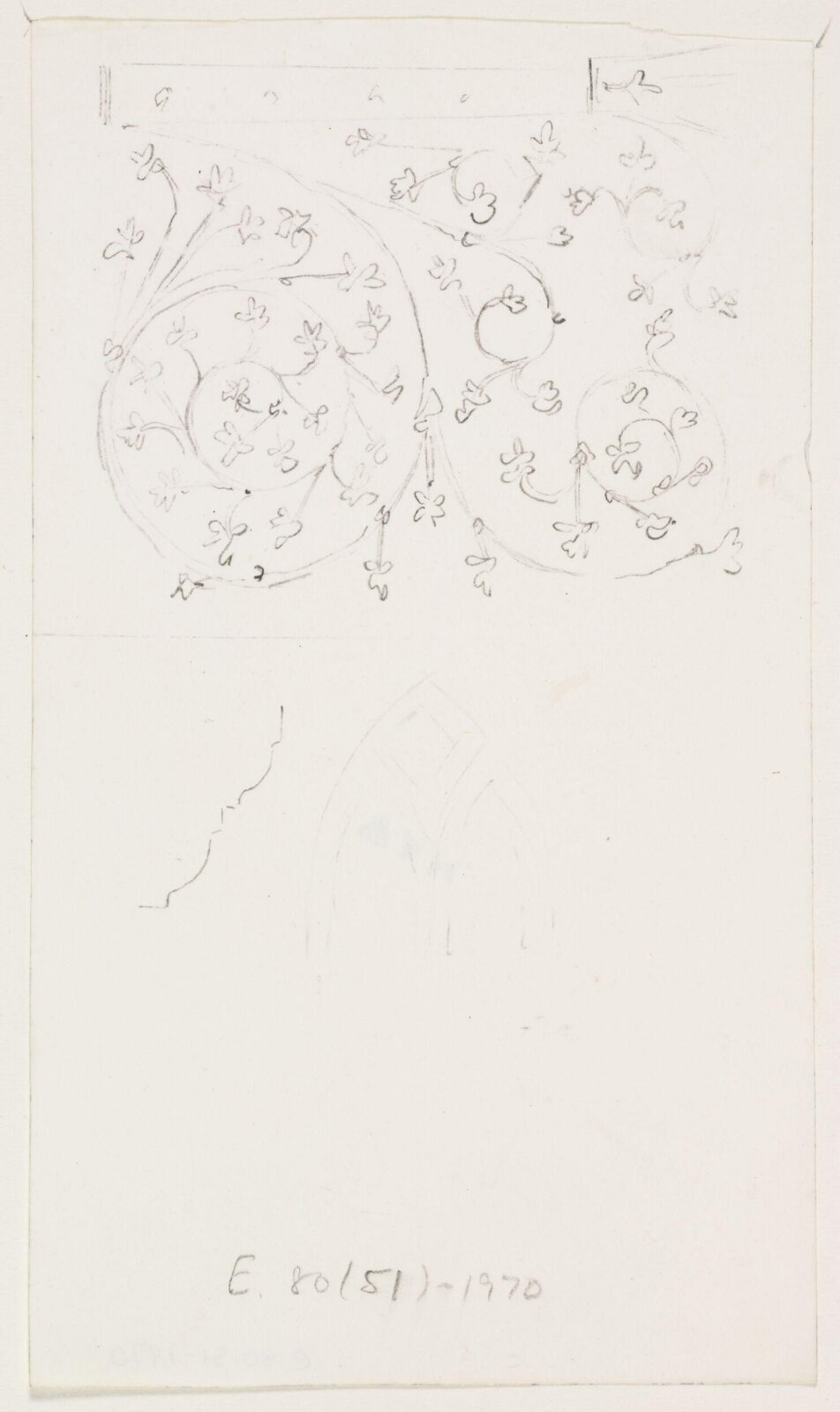 Drawing, A.W.N. Pugin, 1840-52