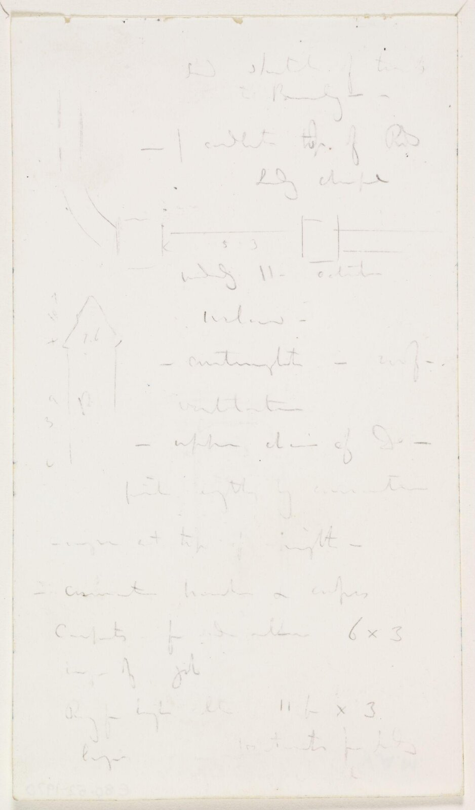 Drawing, A.W.N. Pugin, 1840-52