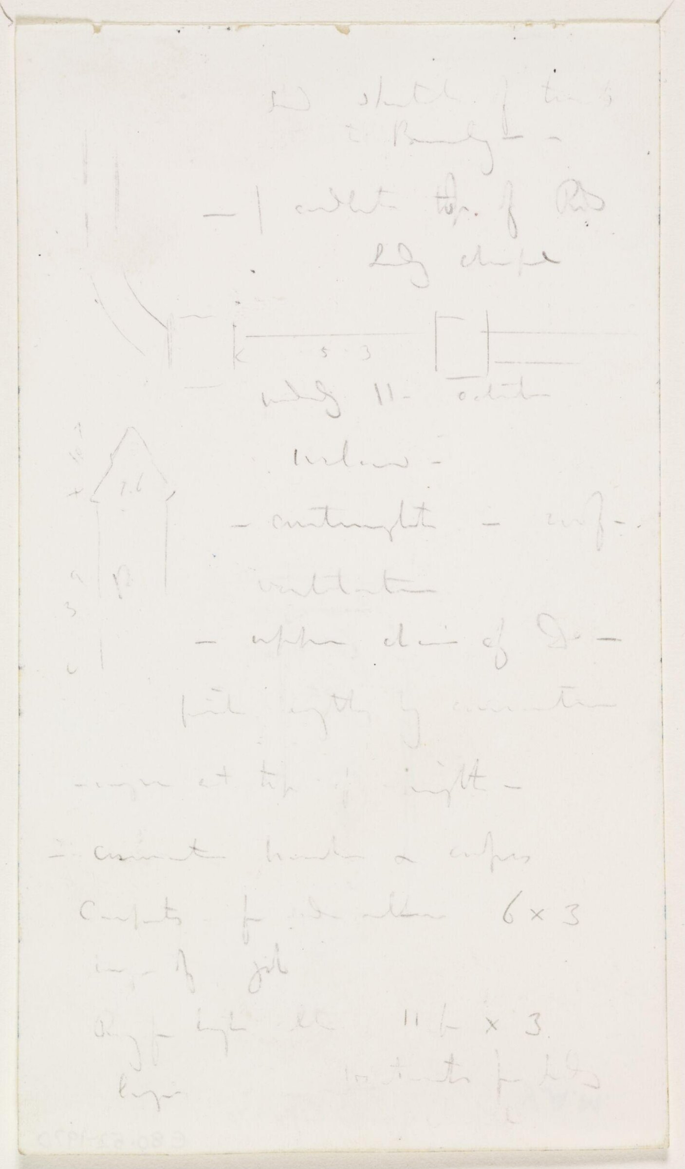Drawing, A.W.N. Pugin, 1840-52