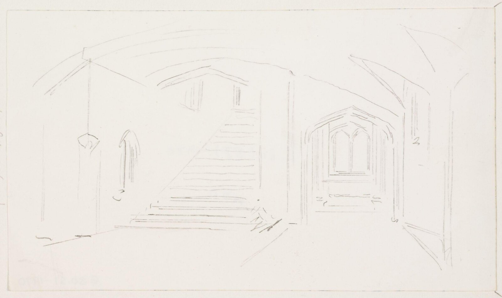 Drawing, A.W.N. Pugin, 1840-52