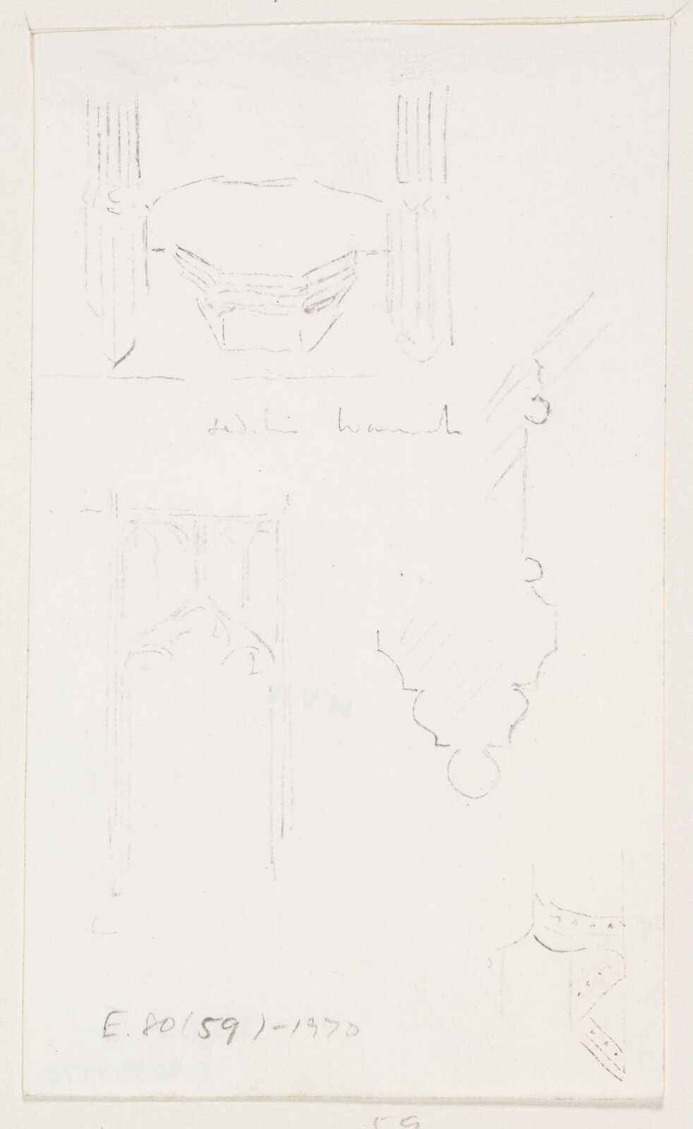 Drawing, A.W.N. Pugin, 1840-52