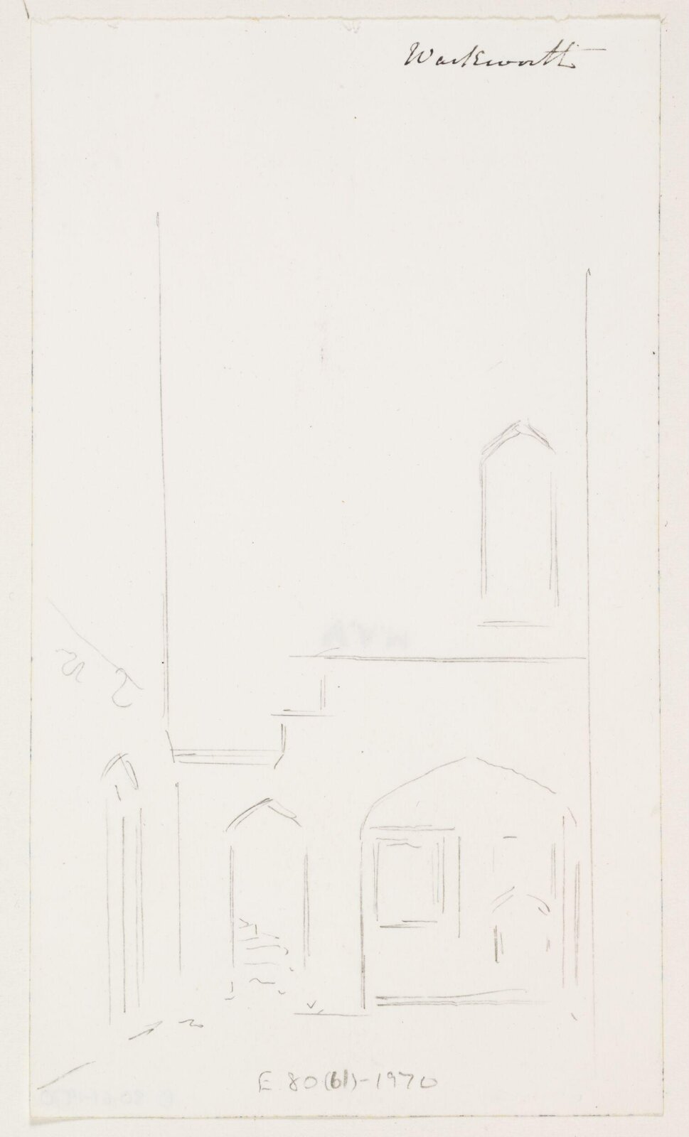 Drawing, A.W.N. Pugin, 1840-52