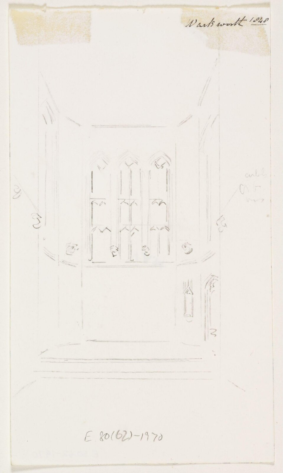 Drawing, A.W.N. Pugin, 1848