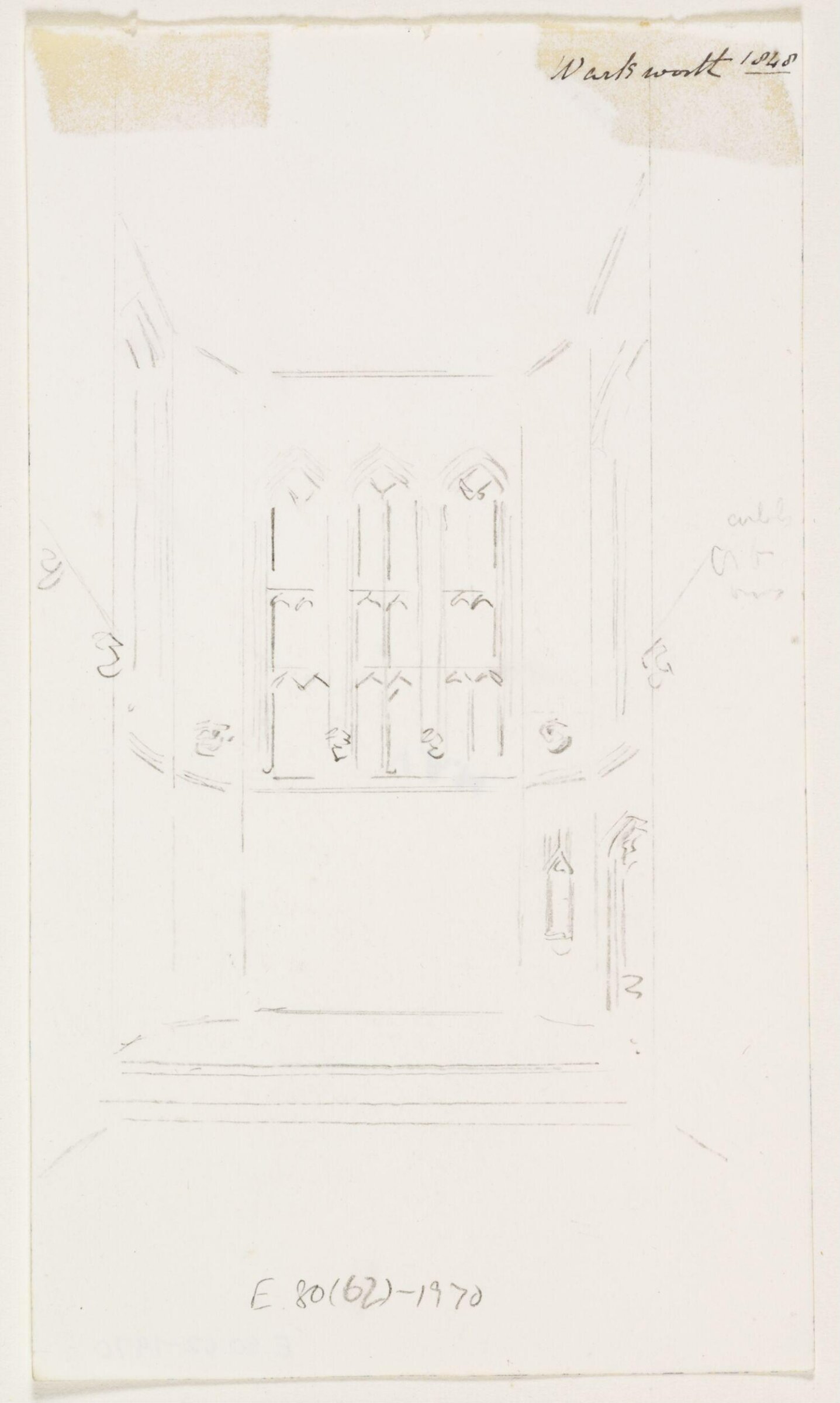 Drawing, A.W.N. Pugin, 1848