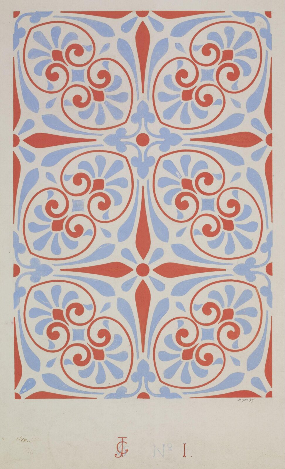 Drawing, Owen Jones, 1809-1874