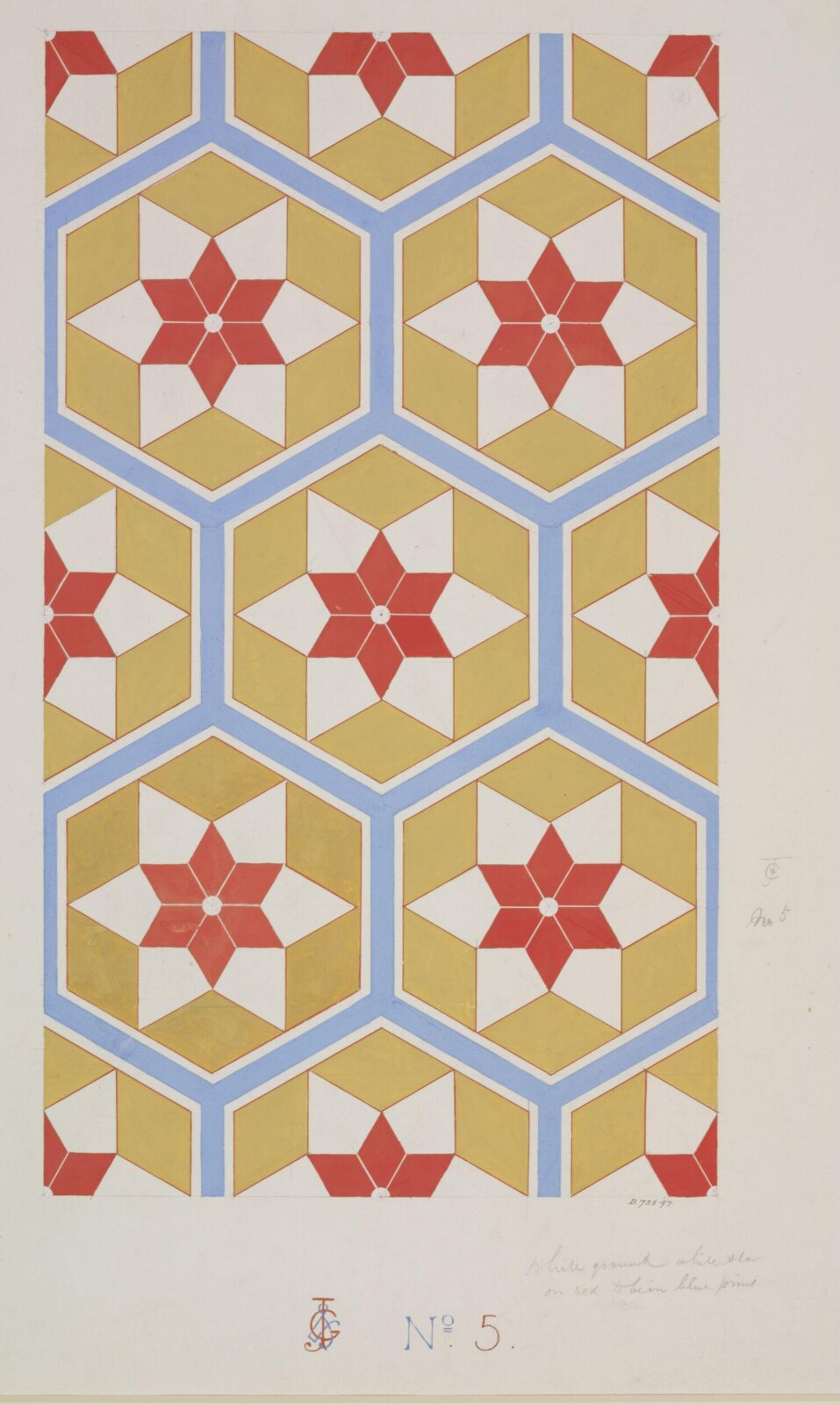 Drawing, Owen Jones, 1809-1874
