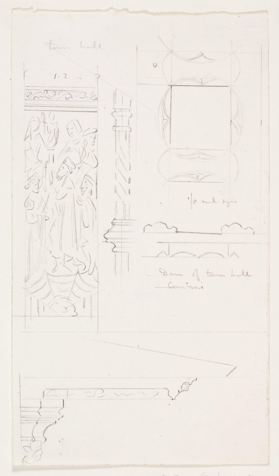 Drawing, A.W.N. Pugin, c. 1839-1852