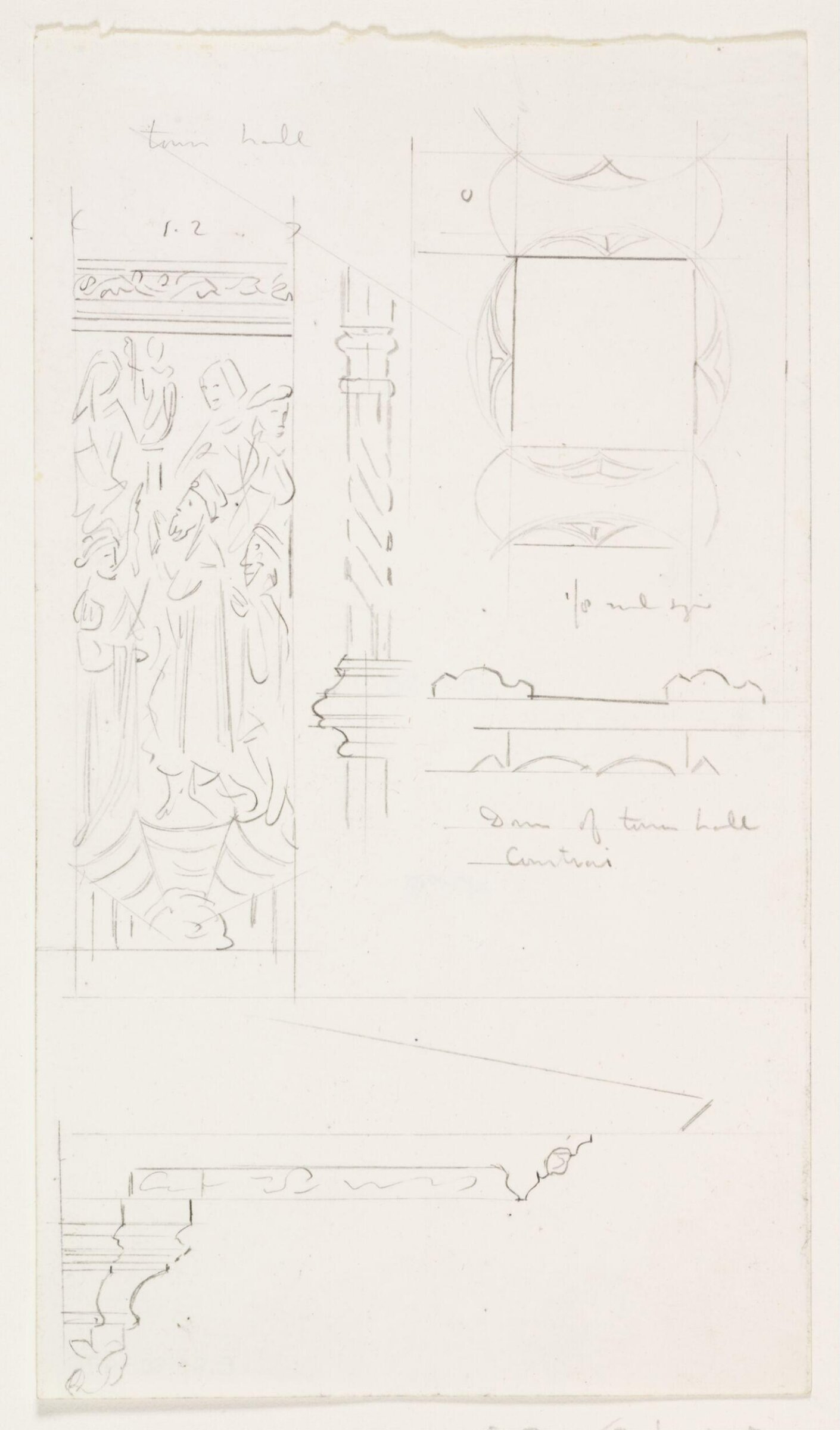 Drawing, A.W.N. Pugin, c. 1839-1852