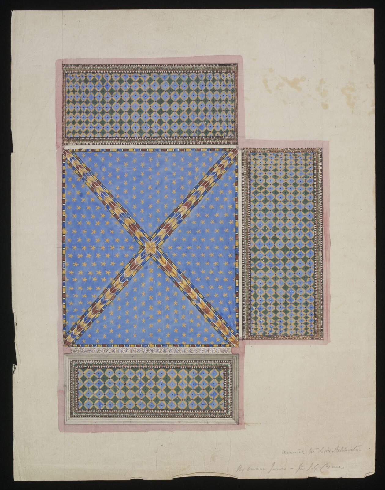 Drawing, Owen Jones, 19th century