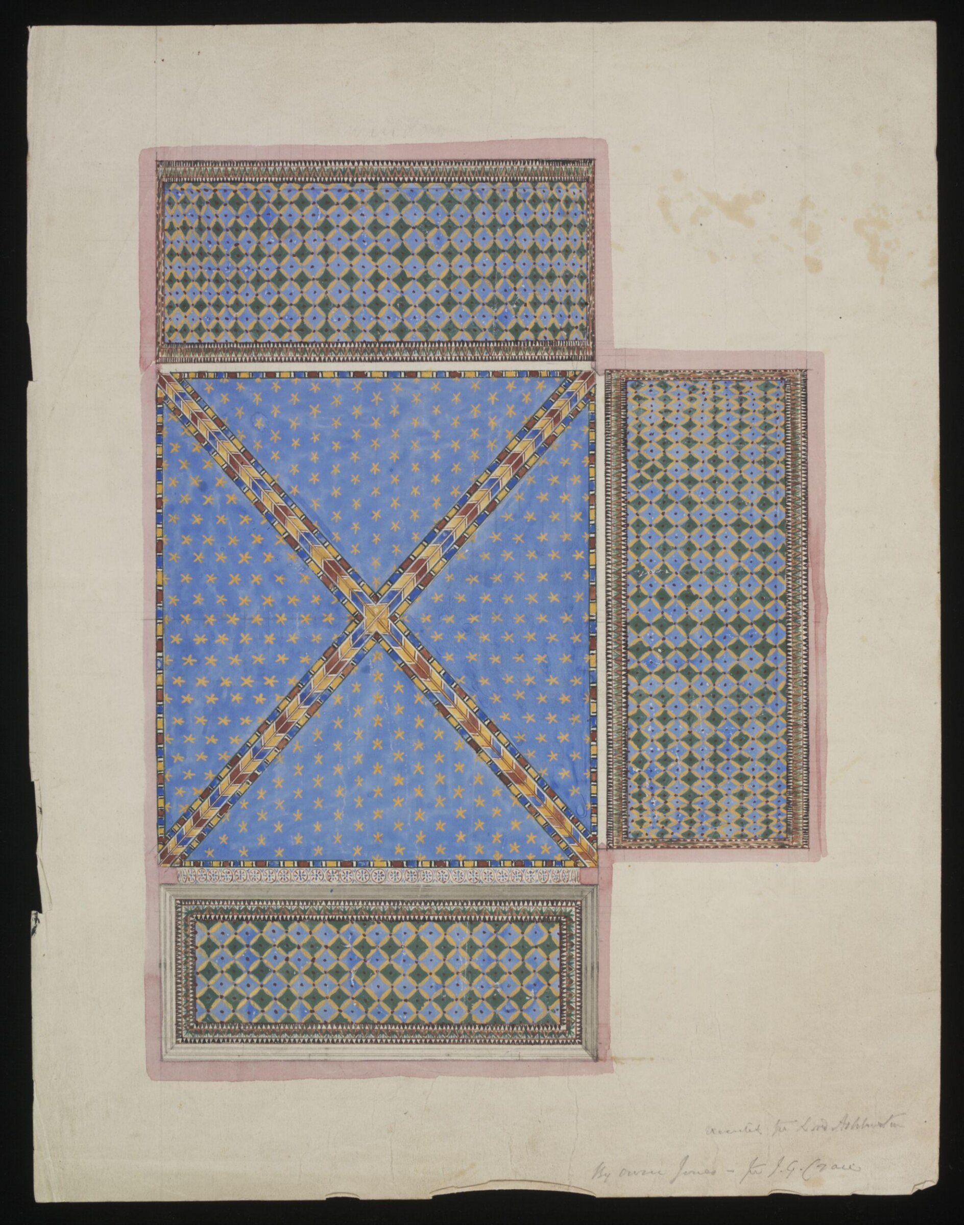 Drawing, Owen Jones, 19th century