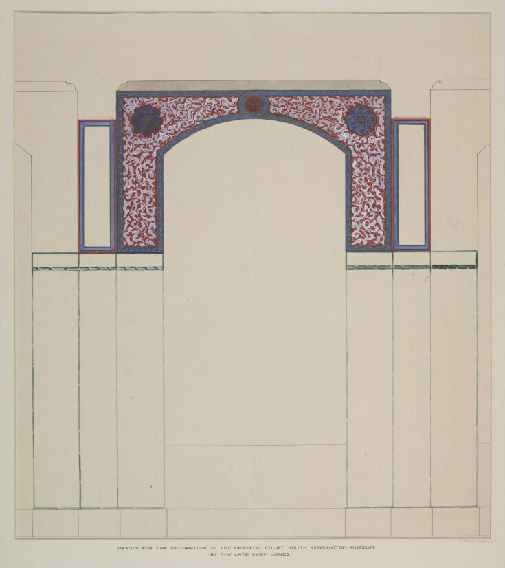 Decoration of the Oriental Court (now galleries 34 to 36) at the V&A top image