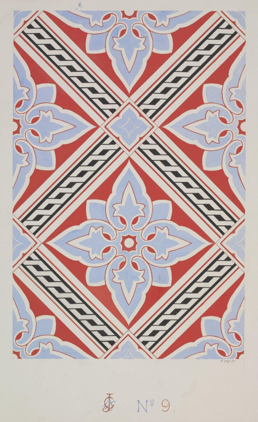 Drawing, Owen Jones, 1809-1874