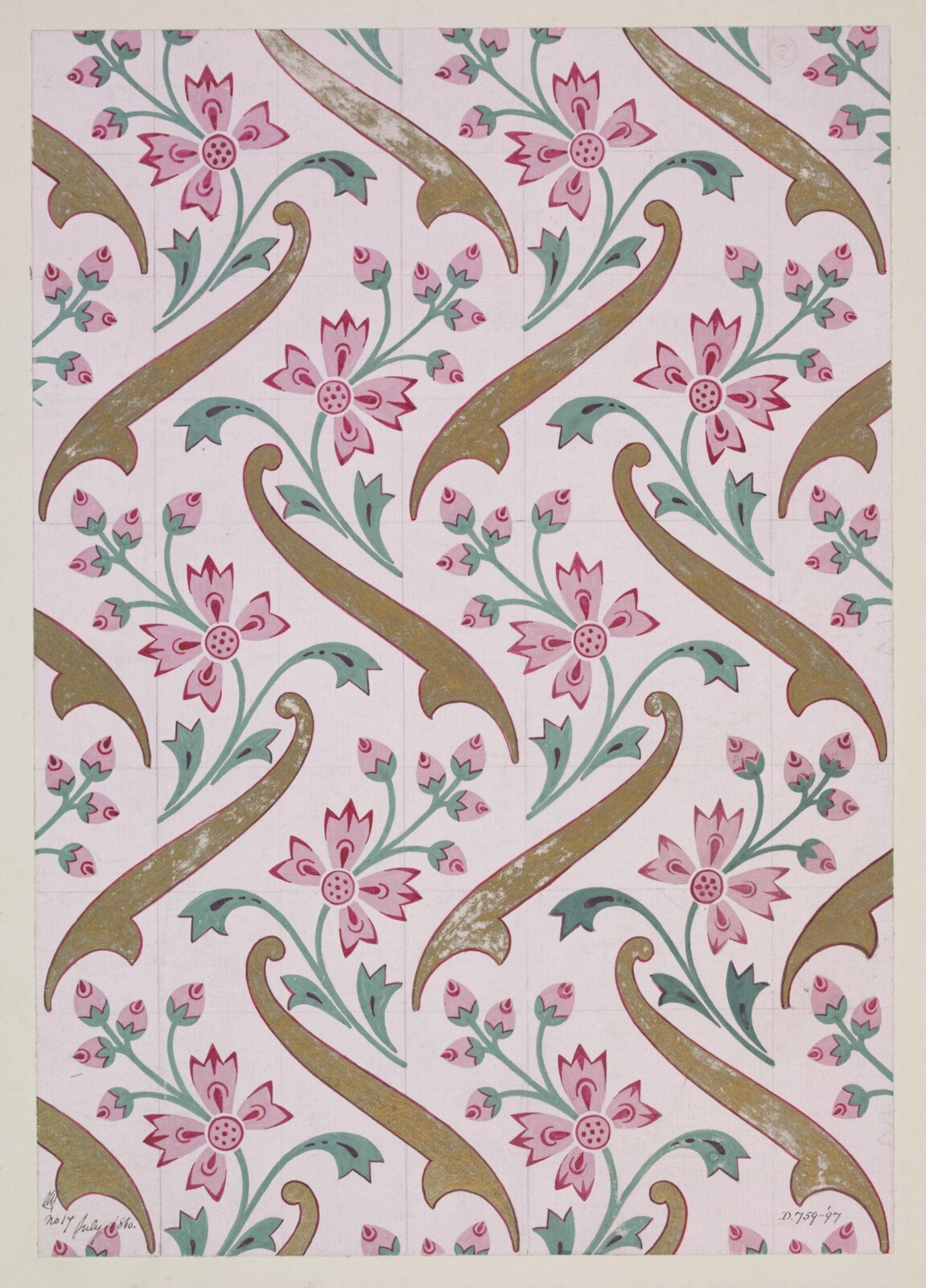 Drawing, Owen Jones, July 1860