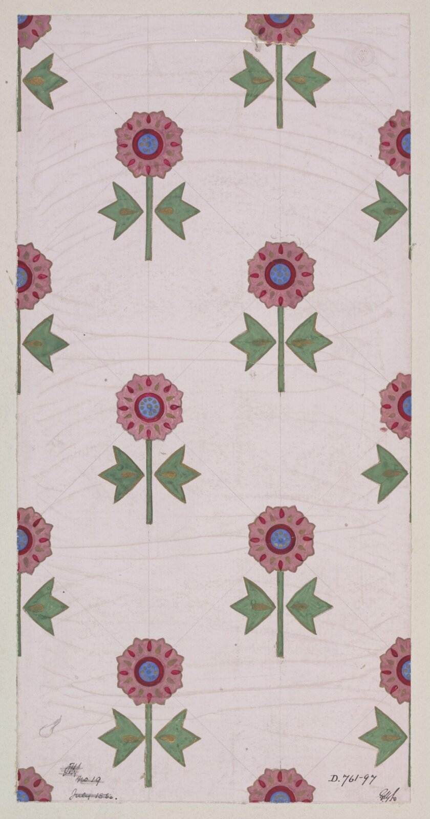 Drawing, Owen Jones, July 1860