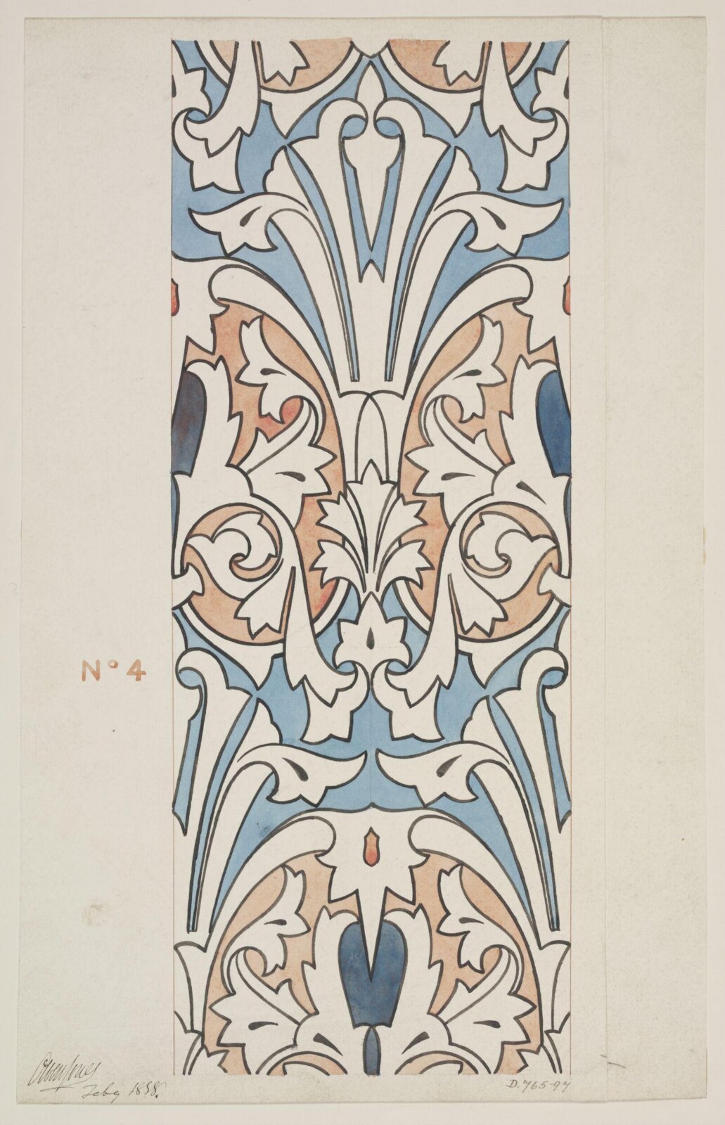 Drawing, Owen Jones, July 1858