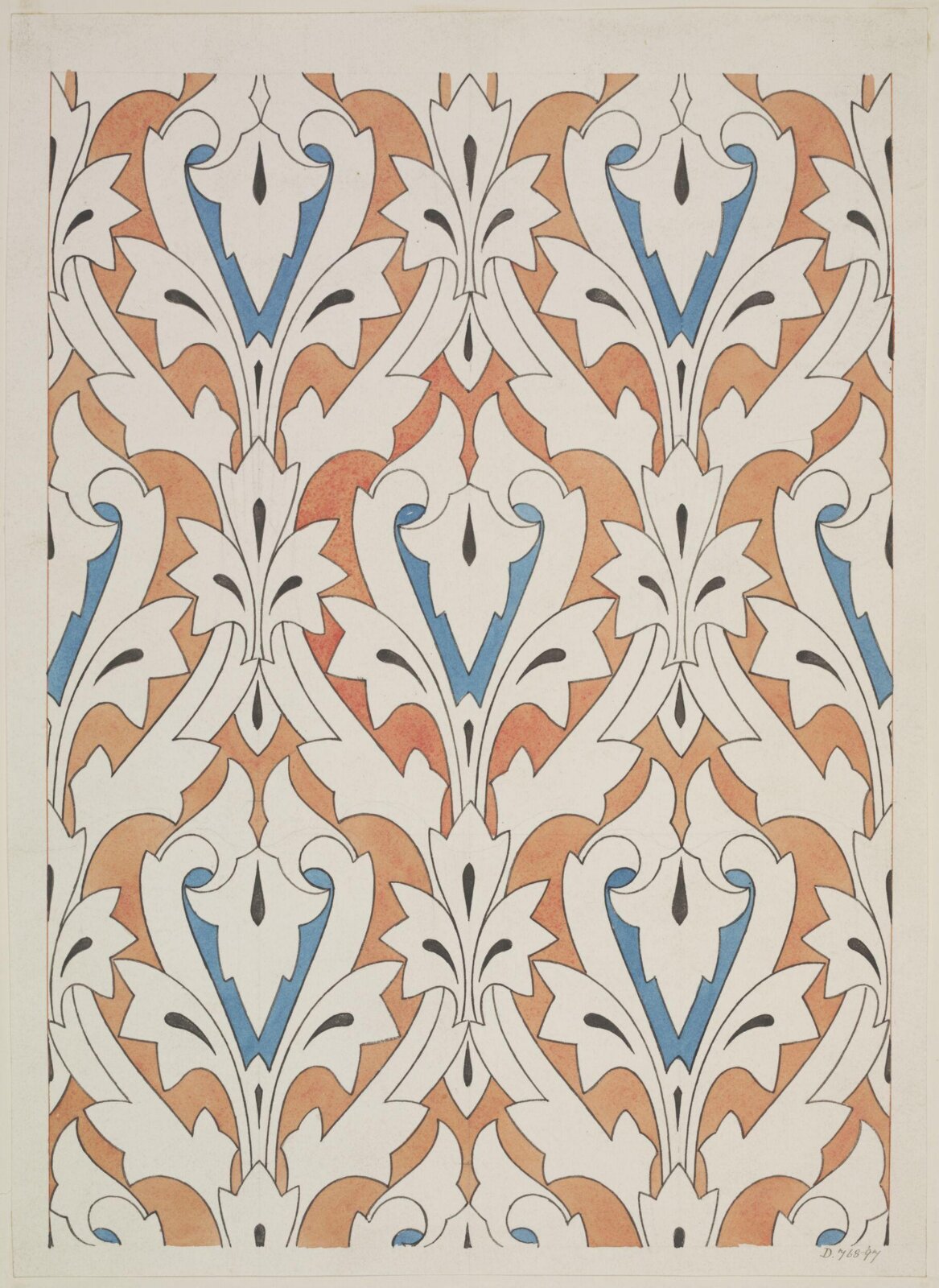 Drawing, Owen Jones, 1809-1874