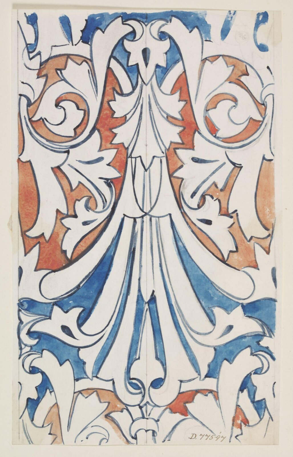 Drawing, Owen Jones, 1809-1874